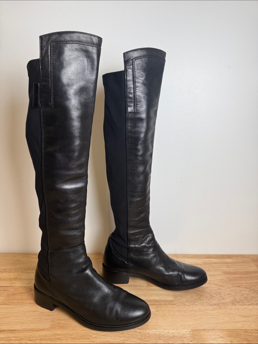 Black Women's Tall Riding Boots - Classic Over-the-Knee Style